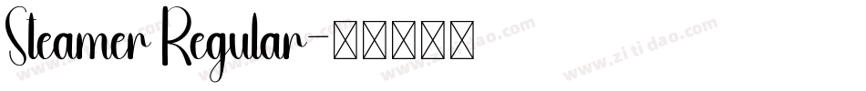Steamer Regular字体转换